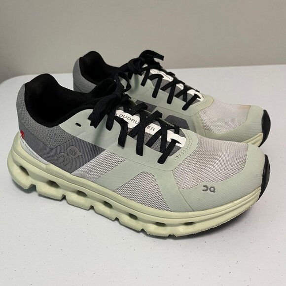 On Running Athletic Shoes in White and Gray - Picture 2 of 16